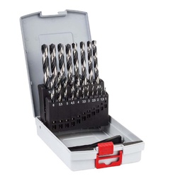 BOSCH COFFRET DE 10 FORETS HÉLICOÏDAUX HSS POINTTEQ 1-10 MM [2608577348]