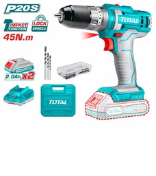[TIDLI201452] TOTAL PERCEUSE VISSEUSE SANS FIL 20V NR MANDRIN METAL 