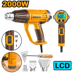 [HG200058] INGCO DECAPEUR THERMIQUE 2000W LCD +3BUSES + 1RACLEUR SI  