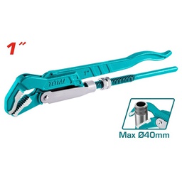 [THT172013] TOTAL CLE A TUBE SUEDOISE 45° ROBUSTE 1'' 