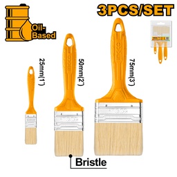 [CHPTB7860301] INGCO JEU DE 3 PINCEAUX EN BOIS  