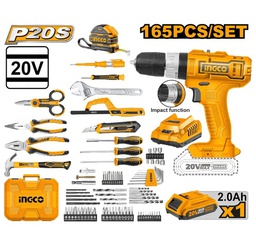 Coffret visseuse 20V + 164 outils/accessoires