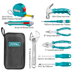 [THKTHP90096] SET DE 9 OUTILS A MAIN TOTAL