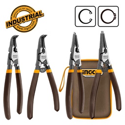 [HCCPS26180] INGCO JEU DE 4 PINCES CIRCLIPS EN ACIER DE CARBONE  