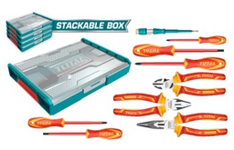 [THKTV02H091] TOTAL ENSEMBLE D OUTILS A MAIN ISOLES 9 PIECES  