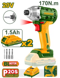 [JDCD2512] VISSEUSE À PERCUSSION SANS FIL 20V ( 2 BATTERIES + 1 CHARGEUR )