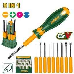 [JDSS1B10] JADEVER طقم 10 مفكات قابلة للتبديل