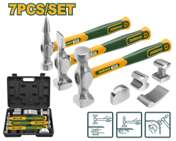 JADEVER JEU DE 7 MARTEAUX POUR CARROSSERIE ET GARDE BOUE [JDHZ1D07]