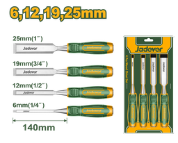 JADEVER ENSEMBLE DE 4 CISEAUX À BOIS [JDWC2204]