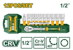 [JDST2212] JADEVER طقم 12 لقمة 1/2"