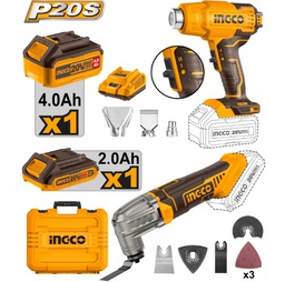[COSLI230703] INGCO PACK OUTIL MULTIFONCTIONS/DÉCAPEUR THERMIQUE20V/2BATTERIES [COSLI230703]
