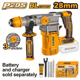 [CRHLI20288] INGCO MARTEAU PERFORATEUR SDS PLUS 20V 28MM+6ACCESS [CRHLI20288]