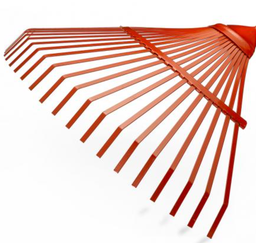 GENERIC lawn rake 22 teeth wooden handle