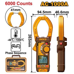 [DCM610001] INGCO PINCE MULTIMÈTRIQUE CAT.III 1000V INGCO NR [DCM610001]