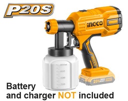 [CSGLI2001-1] INGCO PISTOLET A PEINTURE SANS FIL 20V 1 BATTERIE & CHARGEUR  