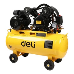 [DL-PKY0.12/8-E1] DELI COMPRESSEUR D’AIR À COURROIE 1500W 50L  