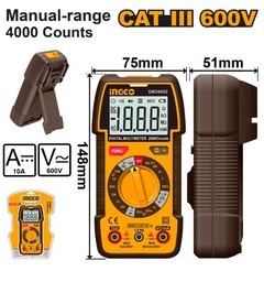 INGCO MULTIMETRE DIGITAL LCD  600V AC/DC [DM36002]