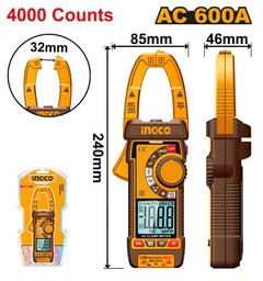 INGCO PINCE AMPERMETRIQUE NUMERIQUE AC 600A [DCM66001]