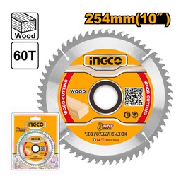 INGCO LAME SCIE CIRCILAIRE BOIS 254MM 60 DENTS [TSB125423]