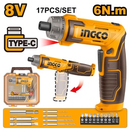 [CSDLI08025] INGCO TOURNEVIS 8V 6 NM + 17 ACCESS  