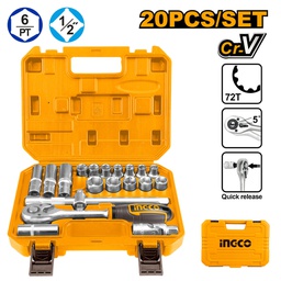 INGCO SET DE DOUILLES 1/2  12PCS  [HKTS12201]