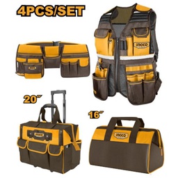 [COS230910] INGCO PACK GILET SAC AMOVIBLE ET PORTE OUTILS   