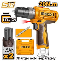 INGCO VISSEUSE 12V 20NM 2 BATTERIE 1.5AH [CDLI12206]