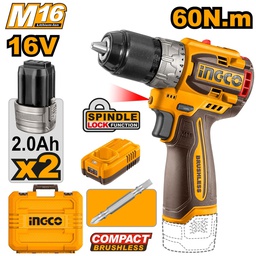 [CDLI16682] INGCO VISSEUSE A BATTERIE 16V AVEC 2 BATTERIES 2Ah [CDLI16682]