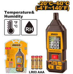INGCO HYGROMÈTRE ET THERMOMÈTRE NUMÉRIQUE  [HETHT031]
