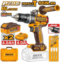 [CIDLI209686] INGCO مفك كهربائي مثقاب 20V 96NM