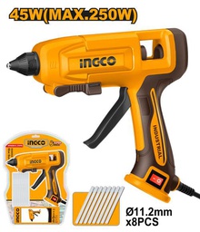 [GG408] INGCO GLUE GUN 250W + 8 STICKS GLUE