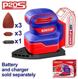 EMTOP PONCEUSES DE DÉTAIL SANS FIL 20V [ELPS2014]