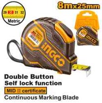 INGCO RUBAN A MESURER 10MX25MM [HSMT08101E] (copie)