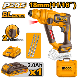 [CRHLI201881] INGCO BRUSHLESS ROTARY HAMMER 20V 18MM INGCO