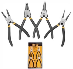 INGCO SET DE 4 PINCES CIRCLIP EN ACIER DE CARBONE [HCCPS01180]