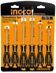 INGCO SET DE 6 TOURNEVIS  [HKSD0628]