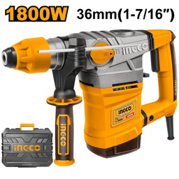 [RH18008] INGCO MARTEAU PERFORATEUR SDS PLUS 1800W 36MM + 5 ACCESS  