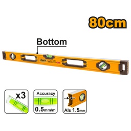 INGCO NIVEAU A BULLE 80CM ALUMINIUM  [HSL08080]