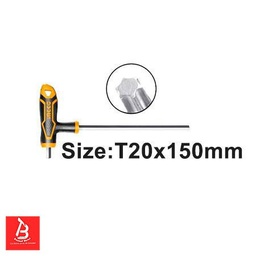 [HHK15T201001] INGCO CLE TORX A POIGNEE EN T 20X100MM  