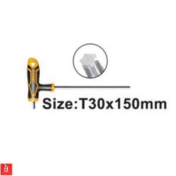 [HHK15T301501] INGCO CLE TORX A POIGNEE EN T 30X150MM [HHK15T301501]