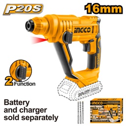 INGCO PERFORATEUR 13MM 20V (SANS BATTERIE/CHARGEUR) [CRHLI1601]