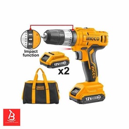 INGCO VISSEUSE PERCEUSE A PERCUSSION 12V LITHIUM-ION [CIDLI1222]