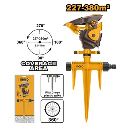 [HPS13601] INGCO automatic plastic sprinkler 360°
