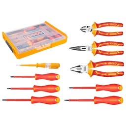 [HKTV01H091] INGCO JEU D'OUTILS A MAIN ISOLES 9PCS [HKTV01H091]